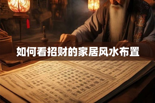 如何看招财的家居风水布置
