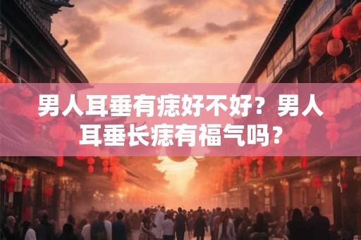 男人耳垂有痣好不好？男人耳垂长痣有福气吗？