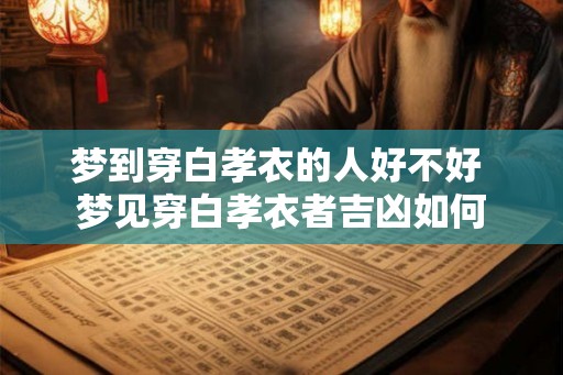 梦到穿白孝衣的人好不好 梦见穿白孝衣者吉凶如何 梦到穿白孝衣的人好不好 梦见穿白孝衣者吉凶如何