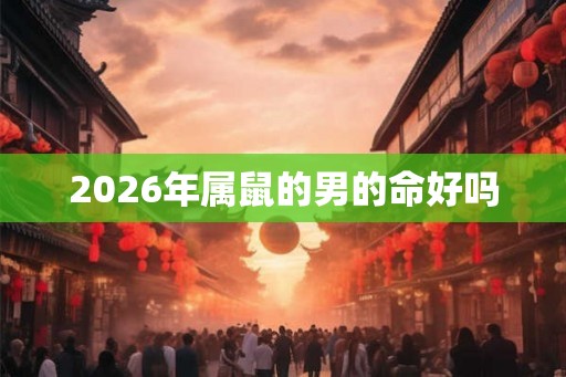 2026年属鼠的男的命好吗