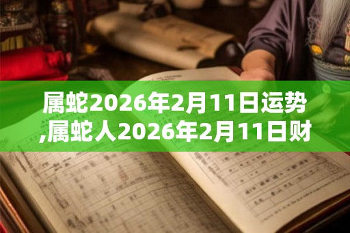 属蛇2026年2月11日运势,属蛇人2026年2月11日财运,生肖蛇2026年2月11日运势
