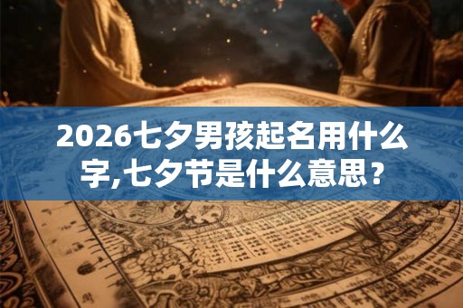 2026七夕男孩起名用什么字,七夕节是什么意思？