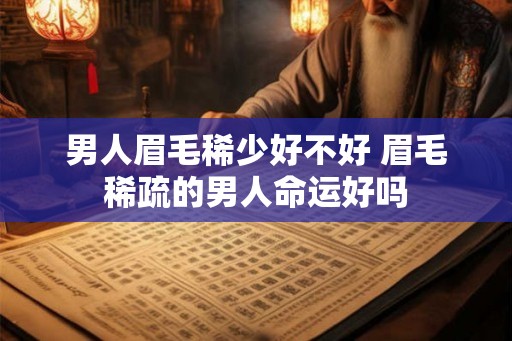 男人眉毛稀少好不好 眉毛稀疏的男人命运好吗