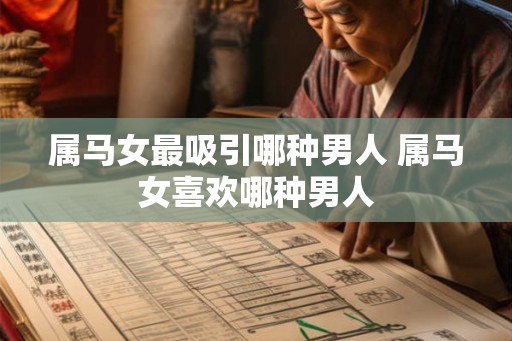 属马女最吸引哪种男人 属马女喜欢哪种男人