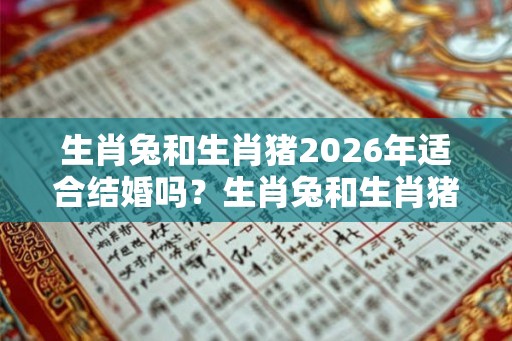 生肖兔和生肖猪2026年适合结婚吗？生肖兔和生肖猪相配吗？