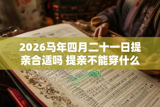 2026马年四月二十一日提亲合适吗 提亲不能穿什么颜色