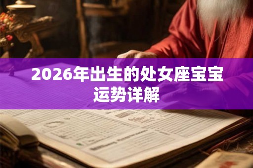 2026年出生的处女座宝宝运势详解