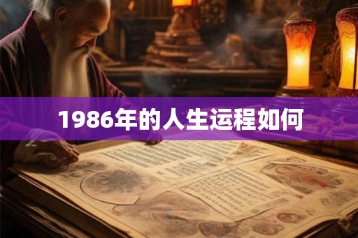 1986年的人生运程如何 1986年的人生运程如何