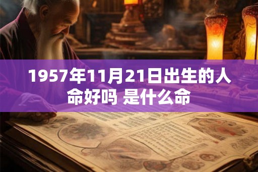 1957年11月21日出生的人命好吗 是什么命
