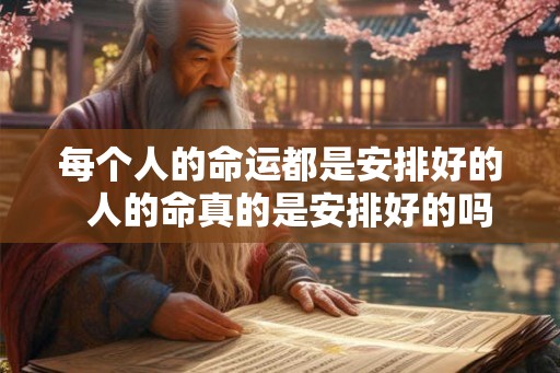 每个人的命运都是安排好的  人的命真的是安排好的吗