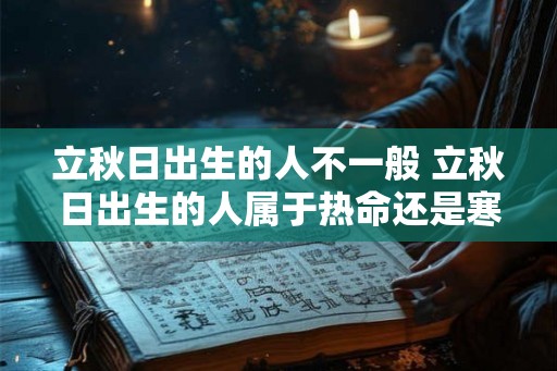 立秋日出生的人不一般 立秋日出生的人属于热命还是寒命