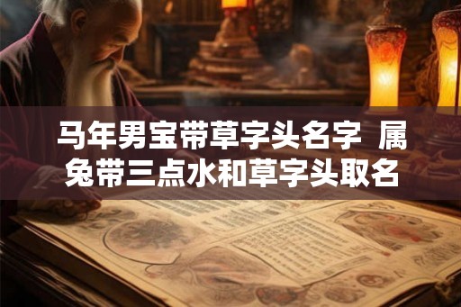 马年男宝带草字头名字  属兔带三点水和草字头取名