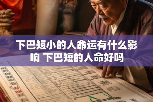 下巴短小的人命运有什么影响 下巴短的人命好吗