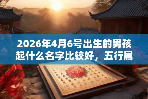 2026年4月6号出生的男孩起什么名字比较好,五行属什么 2026年4月6号出生的男孩起什么名字比较好,五行属什么