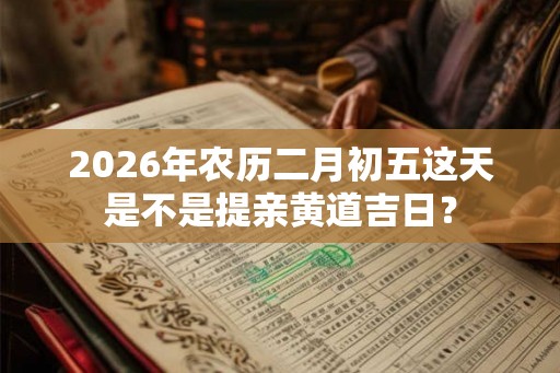 2026年农历二月初五这天是不是提亲黄道吉日？