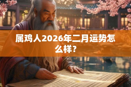 属鸡人2026年二月运势怎么样？