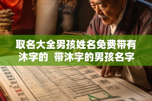 取名大全男孩姓名免费带有沐字的 带沐字的男孩名字洋气 取名大全男孩姓名免费带有沐字的 带沐字的男孩名字洋气