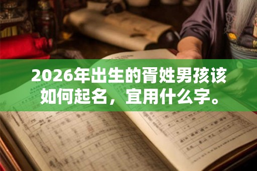 2026年出生的胥姓男孩该如何起名，宜用什么字。