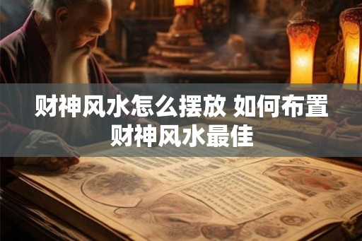 财神风水怎么摆放 如何布置财神风水最佳