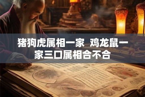 猪狗虎属相一家  鸡龙鼠一家三口属相合不合