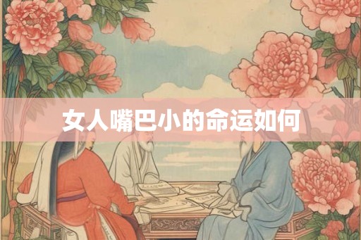 女人嘴巴小的命运如何