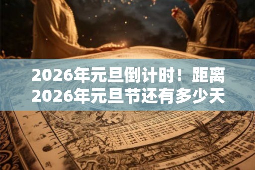 2026年元旦倒计时！距离2026年元旦节还有多少天？习俗有哪些？