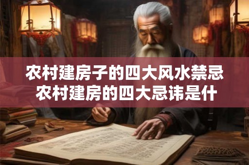 农村建房子的四大风水禁忌 农村建房的四大忌讳是什么 农村建房子的四大风水禁忌 农村建房的四大忌讳是什么