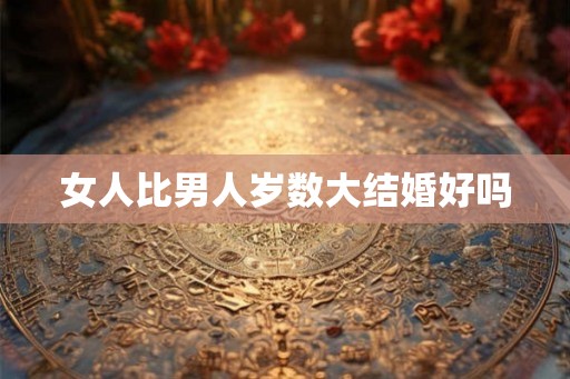 女人比男人岁数大结婚好吗