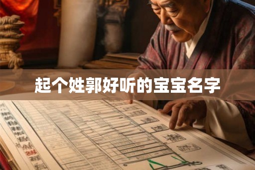 起个姓郭好听的宝宝名字 起个姓郭好听的宝宝名字