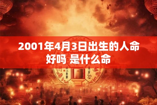 2001年4月3日出生的人命好吗 是什么命