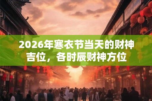 2026年寒衣节当天的财神吉位,各时辰财神方位 2026年寒衣节当天的财神吉位,各时辰财神方位