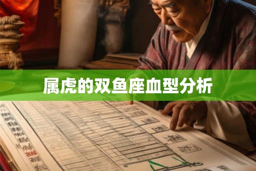 属虎的双鱼座血型分析