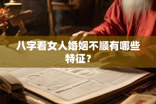 八字看女人婚姻不顺有哪些特征？