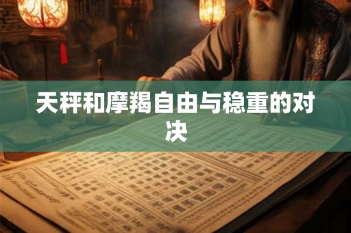 天秤和摩羯自由与稳重的对决