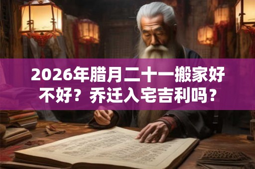 2026年腊月二十一搬家好不好？乔迁入宅吉利吗？