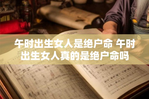 午时出生女人是绝户命 午时出生女人真的是绝户命吗