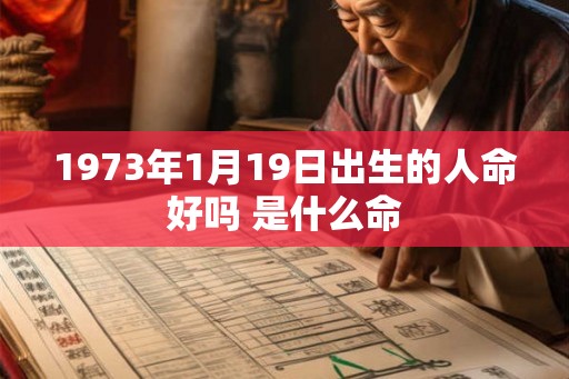 1973年1月19日出生的人命好吗 是什么命