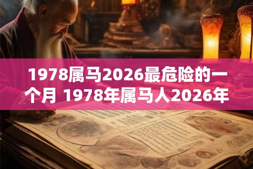 1978属马2026最危险的一个月 1978年属马人2026年多大