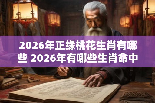 2026年正缘桃花生肖有哪些 2026年有哪些生肖命中桃花运 2026年正缘桃花生肖有哪些 2026年有哪些生肖命中桃花运
