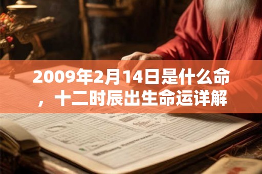 2009年2月14日是什么命，十二时辰出生命运详解