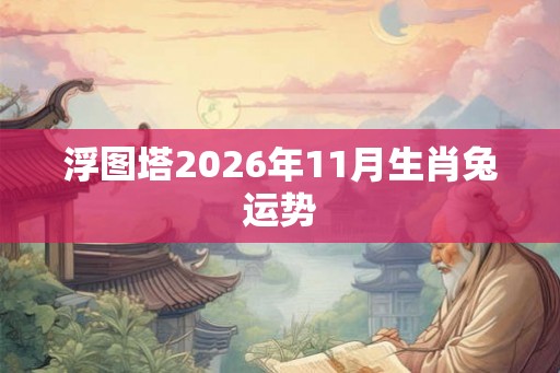 浮图塔2026年11月生肖兔运势