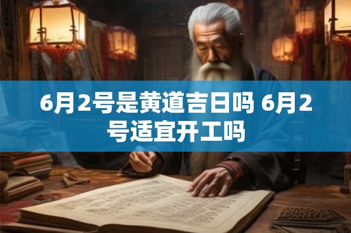 6月2号是黄道吉日吗 6月2号适宜开工吗