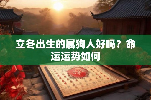 立冬出生的属狗人好吗?命运运势如何 立冬出生的属狗人好吗?命运运势如何
