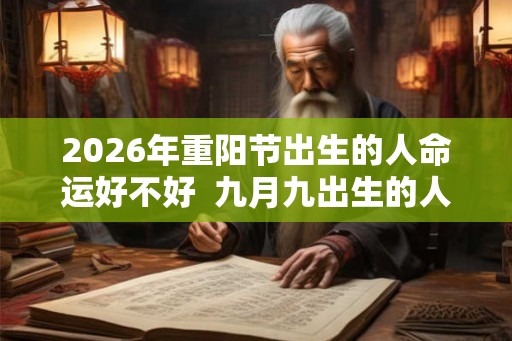 2026年重阳节出生的人命运好不好 九月九出生的人的命运解析 2026年重阳节出生的人命运好不好 九月九出生的人的命运解析