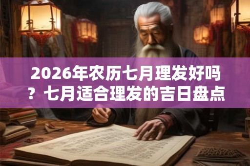 2026年农历七月理发好吗？七月适合理发的吉日盘点