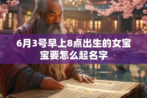 6月3号早上8点出生的女宝宝要怎么起名字 6月3号早上8点出生的女宝宝要怎么起名字