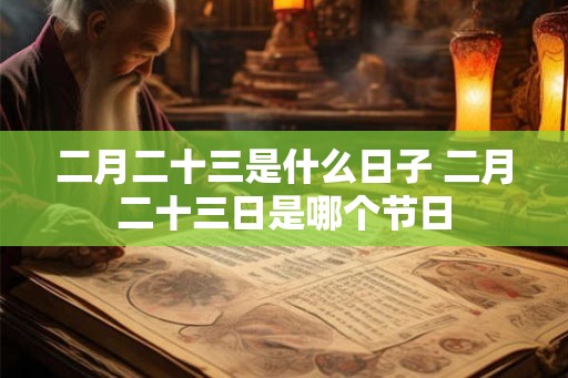 二月二十三是什么日子 二月二十三日是哪个节日 二月二十三是什么日子 二月二十三日是哪个节日