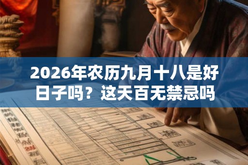 2026年农历九月十八是好日子吗？这天百无禁忌吗