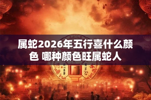 属蛇2026年五行喜什么颜色 哪种颜色旺属蛇人