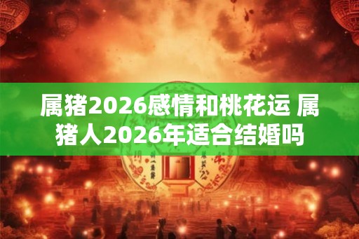 属猪2026感情和桃花运 属猪人2026年适合结婚吗 属猪2026感情和桃花运 属猪人2026年适合结婚吗